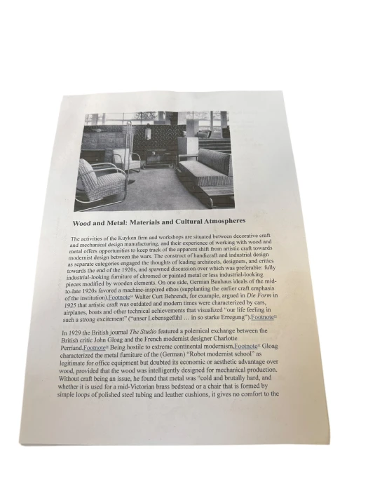 Art Deco Modernist Bauhaus Tubular Steel Lounge Chairs by Frits Kuyken, 1936